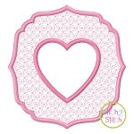 Embossed Heart Embroidery | Machine Embroidery Designs by JuJu