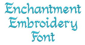 Enchantment Embroidery Font | Machine Embroidery Designs by JuJu