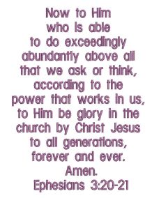 Ephesians 3:20