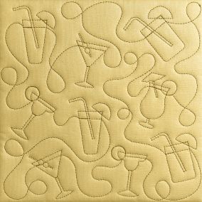 Cocktails Quilting Backdrops Design | Machine Embroidery Designs by JuJu