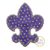 Fancy Fleur De Lis Applique | Machine Embroidery Designs by JuJu