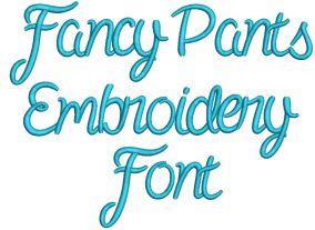 Fancy Pants Embroidery Font Machine Embroidery Designs by JuJu