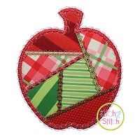 Fancy Patchwork Apple Applique | Machine Embroidery Designs by JuJu