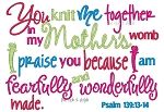 Psalm 139 | Machine Embroidery Designs by JuJu