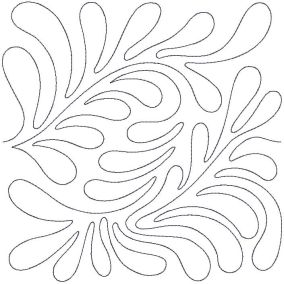 Feathers 1 End-to-End Quilting | Machine Embroidery Designs by JuJu