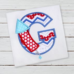 Firecracker Alphabet | Machine Embroidery Designs by JuJu