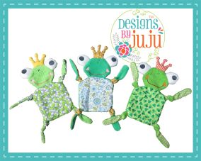 Flatty Froggy | Machine Embroidery Designs by JuJu