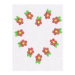 Floral Hearts Machine Embroidery Designs by JuJu