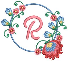 Floral Wreaths Frames Machine Embroidery Designs by JuJu