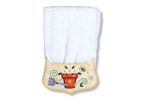 ITH Potted Plant Wrap Around Towel Topper | Machine Embroidery Designs by JuJu