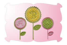 Rick Rack Monogram Font Set | Machine Embroidery Designs by JuJu