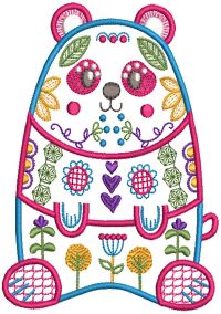Folk Art Animals 3 Machine Embroidery Designs by JuJu