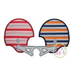 Football Helmets House Divided Applique | Machine Embroidery Designs by JuJu