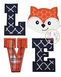 Fox LOVE Applique | Machine Embroidery Designs by JuJu