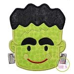 Frankenstein Face Applique | Machine Embroidery Designs by JuJu