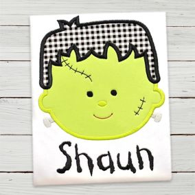 Frankenstein Couple Applique Embroidery Designs