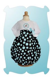 French Dots Monogrammed Font Set | Machine Embroidery Designs by JuJu