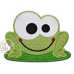 Frog Boy Applique | Machine Embroidery Designs by JuJu