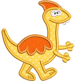 Funky Dinosaurs Applique Machine Embroidery Designs by JuJu