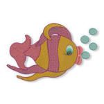 Funny Bright Fishies Machine Embroidery Designs by JuJu