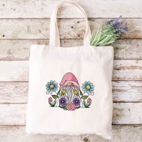 Spring Garden Gnome 4 | Machine Embroidery Designs by JuJu