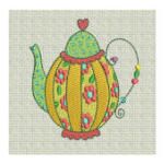 Garden Tea Party Machine Embroidery Designs by JuJu