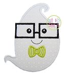 Ghost Glasses Boy Applique | Machine Embroidery Designs by JuJu