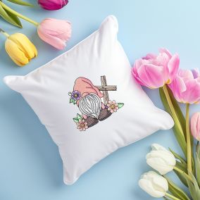 Easter Gnome Cross | Machine Embroidery Designs by JuJu