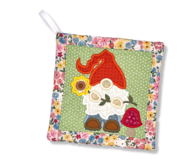 ITH Gnome Pot Holder | Machine Embroidery Designs by JuJu