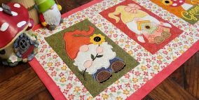 ITH Gnome Table Runner | Machine Embroidery Designs by JuJu