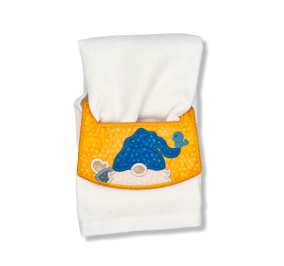ITH Gnome Waving Wrap Around Towel Topper | Machine Embroidery Designs by JuJu