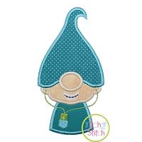 Gnome Teen Boy Applique Design | Machine Embroidery Designs by JuJu