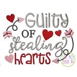 Guilty of Stealing All the Hearts Embroidery | Machine Embroidery Designs by JuJu
