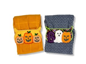ITH Halloween Wrap Around Towel Toppers | Machine Embroidery Designs by JuJu
