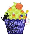 Halloween Cupcake Applique | Machine Embroidery Designs by JuJu