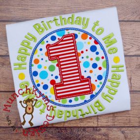 Happy Birthday To Me | Machine Embroidery Designs by JuJu