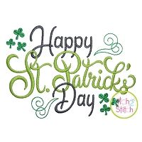 Happy St Patrick's Day | Machine Embroidery Designs by JuJu