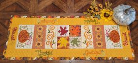 ITH Fall Table Runner 1 | Machine Embroidery Designs by JuJu
