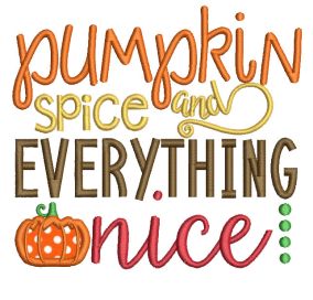 Fall Autumn Harvest Sayings Word Art Machine Embroidery Designs by JuJu