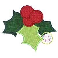 Holly Applique | Machine Embroidery Designs by JuJu