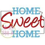 Home Sweet Home Kansas Embroidery | Machine Embroidery Designs by JuJu