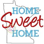 Home Sweet Home Minnesota Embroidery | Machine Embroidery Designs by JuJu