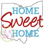 Home Sweet Home Ohio Embroidery | Machine Embroidery Designs by JuJu