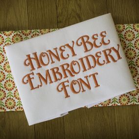 Honey Bee Embroidery Font Machine Embroidery Designs by JuJu