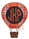 Hot Air Balloon Monogram Applique | Machine Embroidery Designs by JuJu