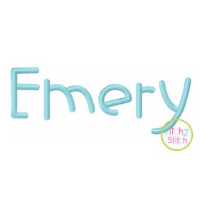 Emery Embroidery Font Digital Machine Embroidery Designs by JuJu