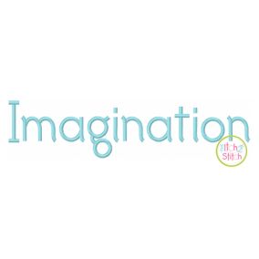 Imagination Embroidery Font | Machine Embroidery Designs by JuJu