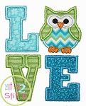 Owl LOVE Applique | Machine Embroidery Designs by JuJu