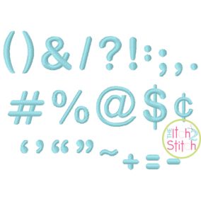 Punctuation Set | Machine Embroidery Designs by JuJu