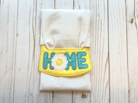 ITH Daisy Home Wrap Around Towel Topper | Machine Embroidery Designs by JuJu